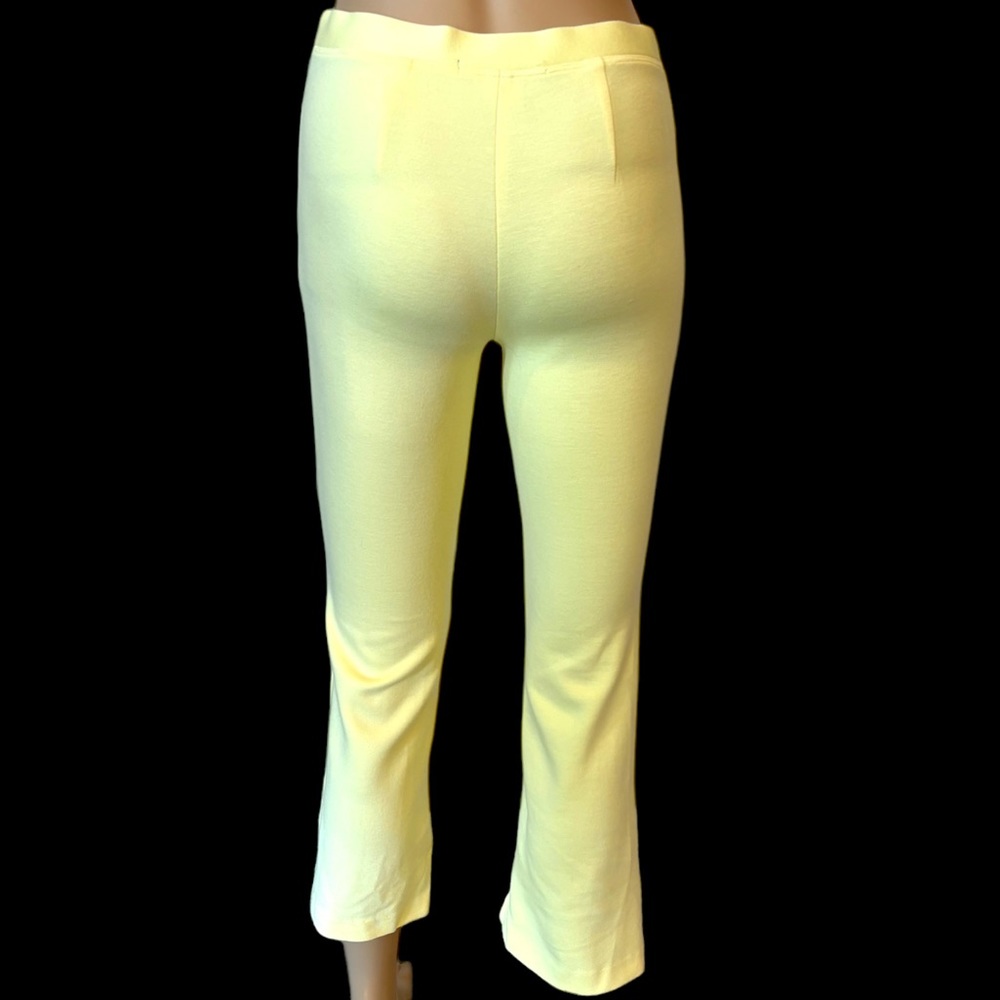 The Wrights Yellow Crop Stretch Pant - Picture 5 of 6